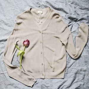 Aritzia Wilfred Gray Cardigan